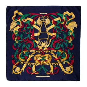 HERMES  Scarf LE MORS A LA CONETABLE 100% Silk